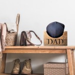 Kotak topi baseball kayu, kotak topi Hari Ayah, kotak penyimpanan topi kayu, lemari pajangan topi, dekorasi ruang tamu, warna kayu